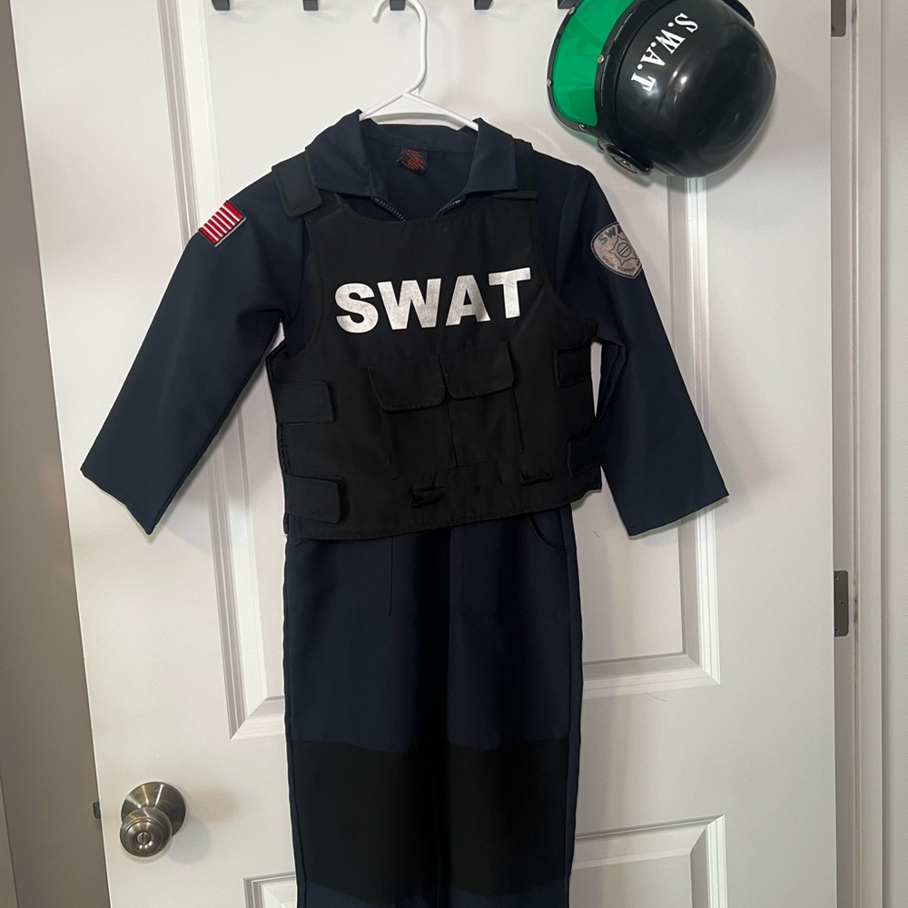SWAT Costume with Vest and Helmet